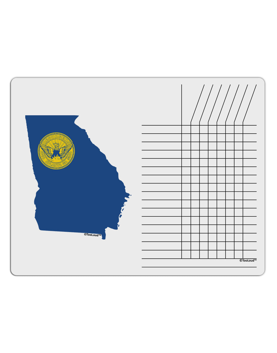 Atlanta Georgia Flag Chore List Grid Dry Erase Board-Dry Erase Board-TooLoud-White-Davson Sales