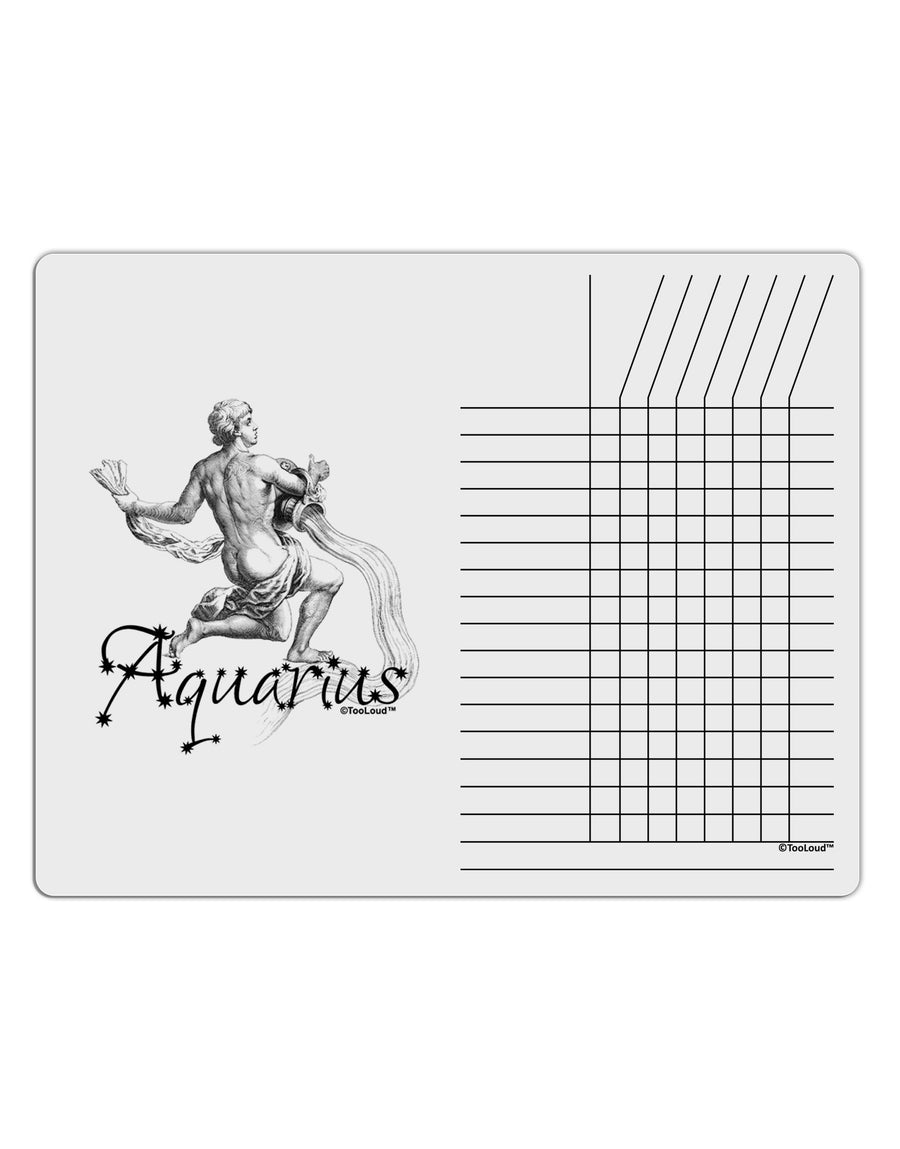 Aquarius Illustration Chore List Grid Dry Erase Board-Dry Erase Board-TooLoud-White-Davson Sales