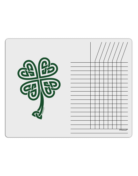 Celtic Knot 4 Leaf Clover St Patricks Chore List Grid Dry Erase Board-Dry Erase Board-TooLoud-White-Davson Sales