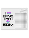 I Heart Boys That Heart EDM Chore List Grid Dry Erase Board-Dry Erase Board-TooLoud-White-Davson Sales