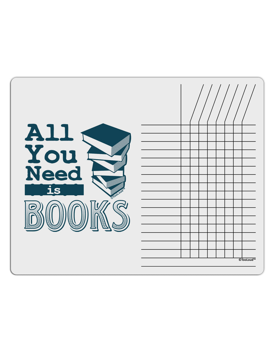 All You Need Is Books Chore List Grid Dry Erase Board-Dry Erase Board-TooLoud-White-Davson Sales