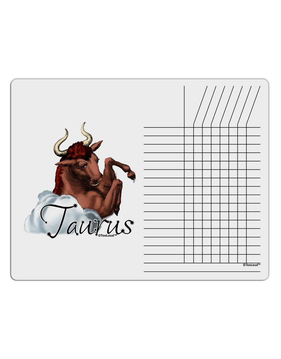 Taurus Color Illustration Chore List Grid Dry Erase Board-Dry Erase Board-TooLoud-White-Davson Sales