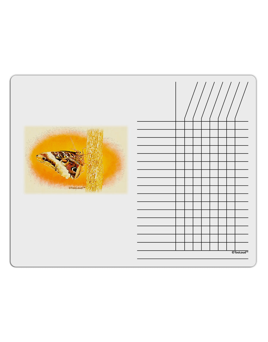 Watercolor Owl Moth Chore List Grid Dry Erase Board-Dry Erase Board-TooLoud-White-Davson Sales