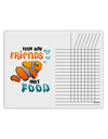 Fish Are Friends Not Food Chore List Grid Dry Erase Board-Dry Erase Board-TooLoud-White-Davson Sales