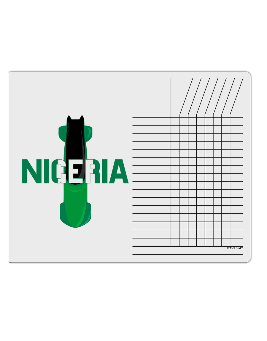Nigeria Bobsled Chore List Grid Dry Erase Board by TooLoud-TooLoud-White-Davson Sales