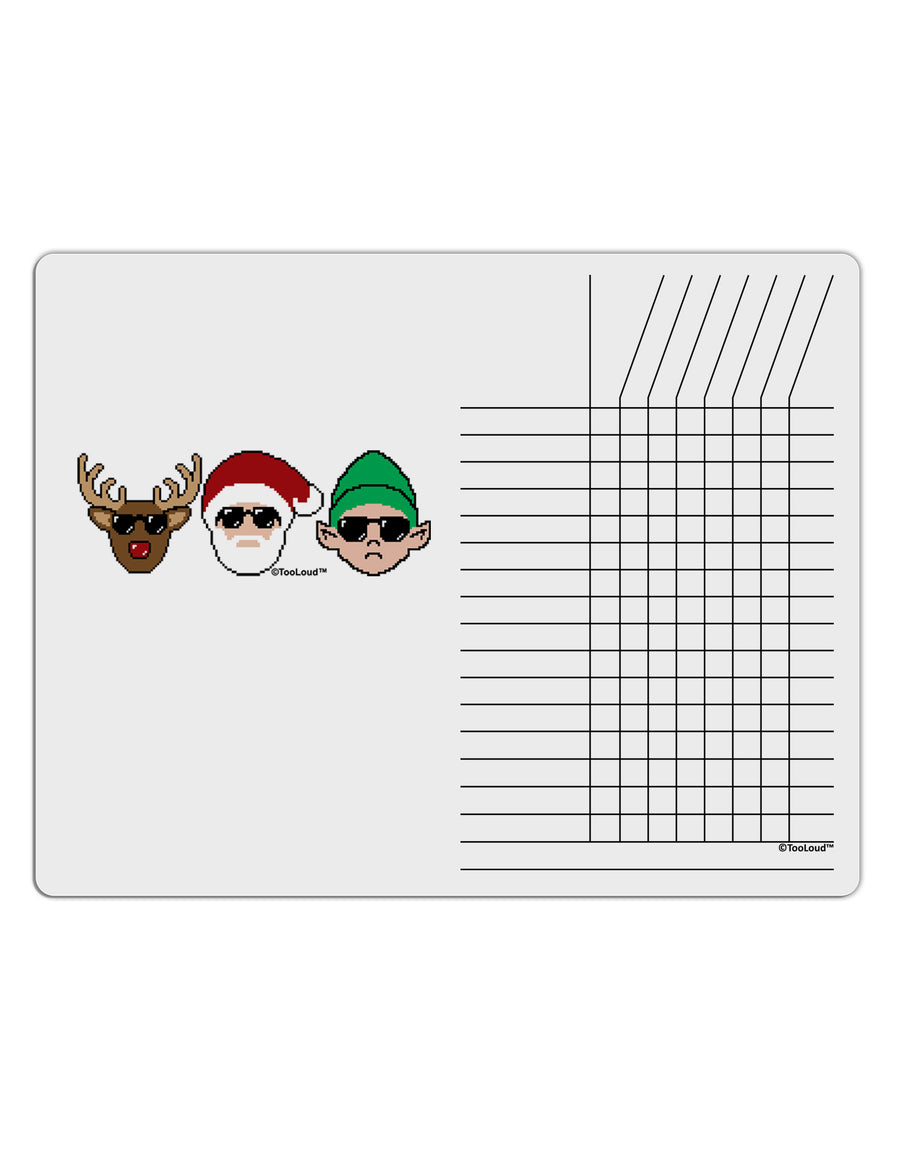 The X-mas Squad Chore List Grid Dry Erase Board-Dry Erase Board-TooLoud-White-Davson Sales