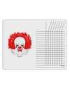 Extra Scary Clown Watercolor Chore List Grid Dry Erase Board-Dry Erase Board-TooLoud-White-Davson Sales