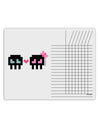 8-Bit Skull Love - Boy and Girl Chore List Grid Dry Erase Board-Dry Erase Board-TooLoud-White-Davson Sales