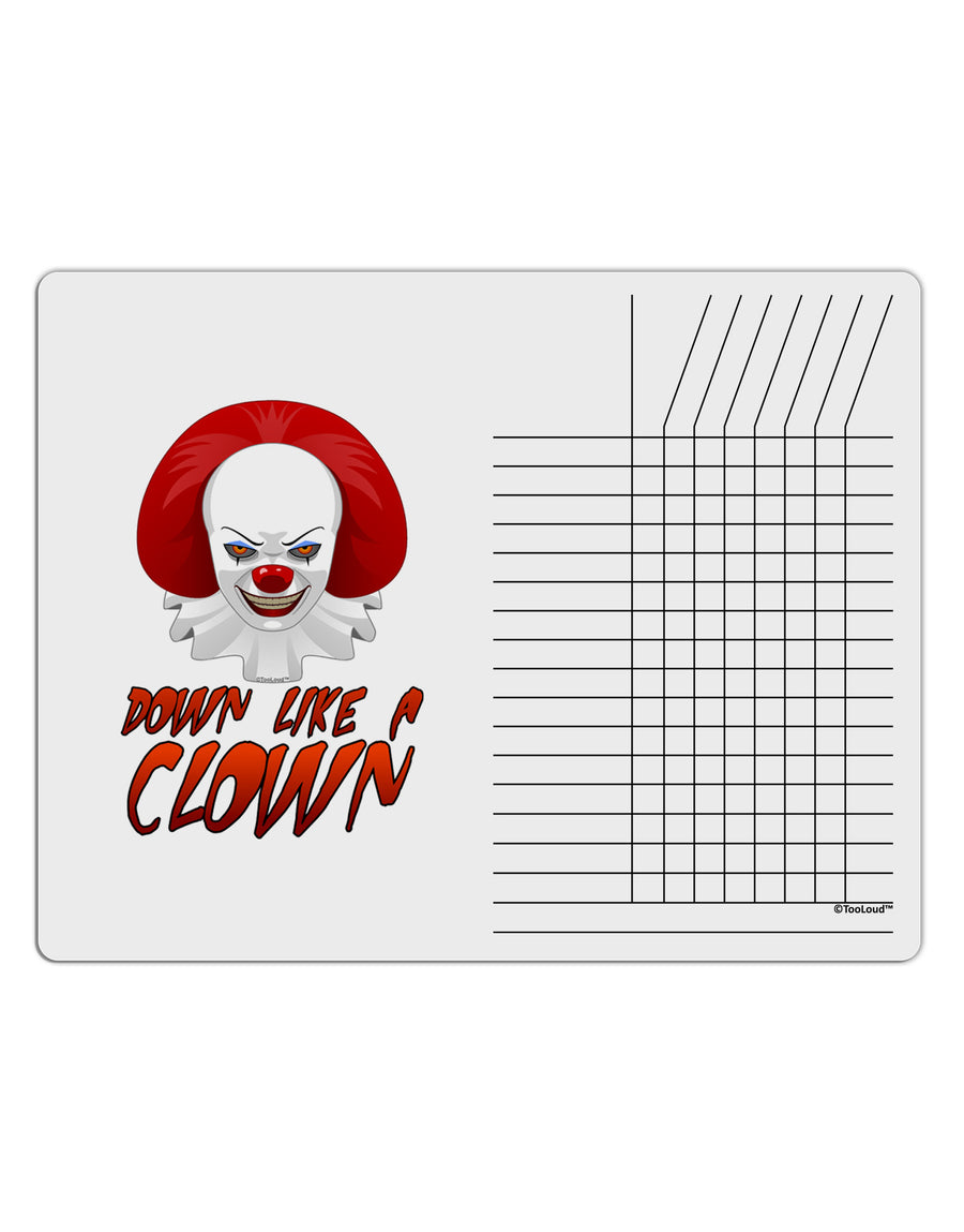 Down Like a Clown Chore List Grid Dry Erase Board-Dry Erase Board-TooLoud-White-Davson Sales