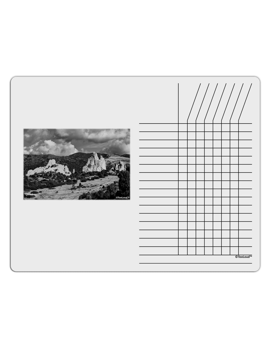 CO Mountain Forest Scene Chore List Grid Dry Erase Board by TooLoud-Dry Erase Board-TooLoud-White-Davson Sales