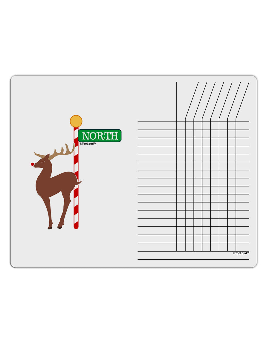 Rudolf Ratchet Reindeer Color Chore List Grid Dry Erase Board-Dry Erase Board-TooLoud-White-Davson Sales