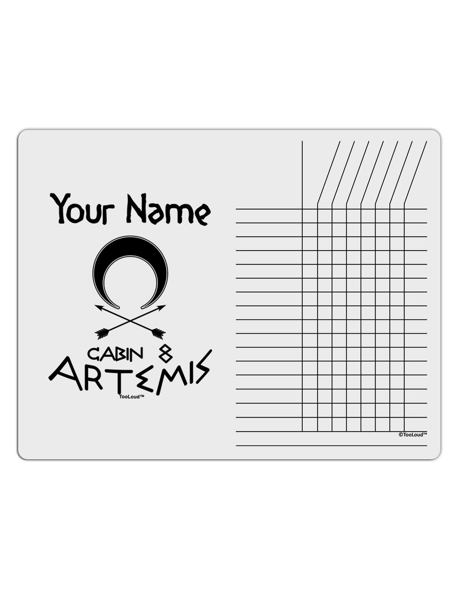 Personalized Cabin 8 Artemis Chore List Grid Dry Erase Board by TooLoud-Dry Erase Board-TooLoud-White-Davson Sales