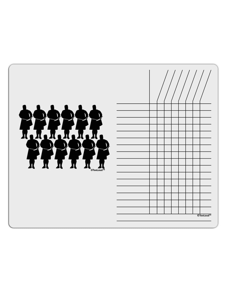 Twelve Drummers Drumming Chore List Grid Dry Erase Board-Dry Erase Board-TooLoud-White-Davson Sales