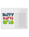 Happy Mardi Gras Text 2 Chore List Grid Dry Erase Board-Dry Erase Board-TooLoud-White-Davson Sales