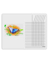 Blue Watercolor Butterfly Chore List Grid Dry Erase Board-Dry Erase Board-TooLoud-White-Davson Sales