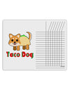 Cute Taco Dog Text Chore List Grid Dry Erase Board-Dry Erase Board-TooLoud-White-Davson Sales