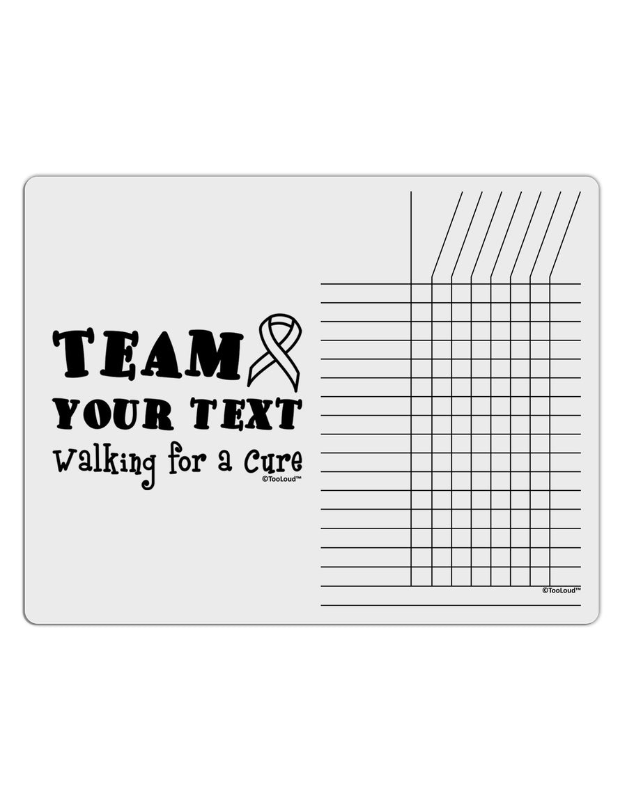 Personalized Team -Name- Walking for a Cure Chore List Grid Dry Erase Board-Dry Erase Board-TooLoud-White-Davson Sales