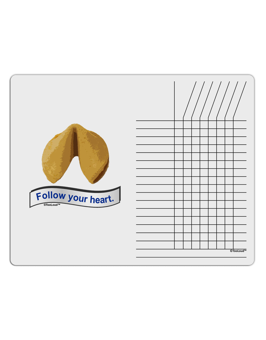 Follow Your Heart Fortune Chore List Grid Dry Erase Board-Dry Erase Board-TooLoud-White-Davson Sales