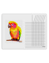 Sun Conure Parrot Watercolor Chore List Grid Dry Erase Board-Dry Erase Board-TooLoud-White-Davson Sales