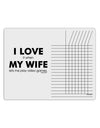 I Love My Wife Videogames Chore List Grid Dry Erase Board-Dry Erase Board-TooLoud-White-Davson Sales
