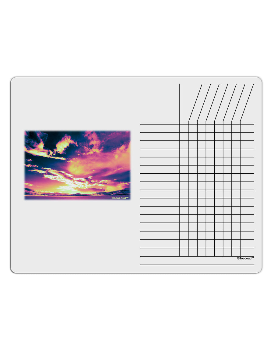 Blue Mesa Reservoir Surreal Chore List Grid Dry Erase Board-Dry Erase Board-TooLoud-White-Davson Sales