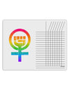 Rainbow Distressed Feminism Symbol Chore List Grid Dry Erase Board-Dry Erase Board-TooLoud-White-Davson Sales