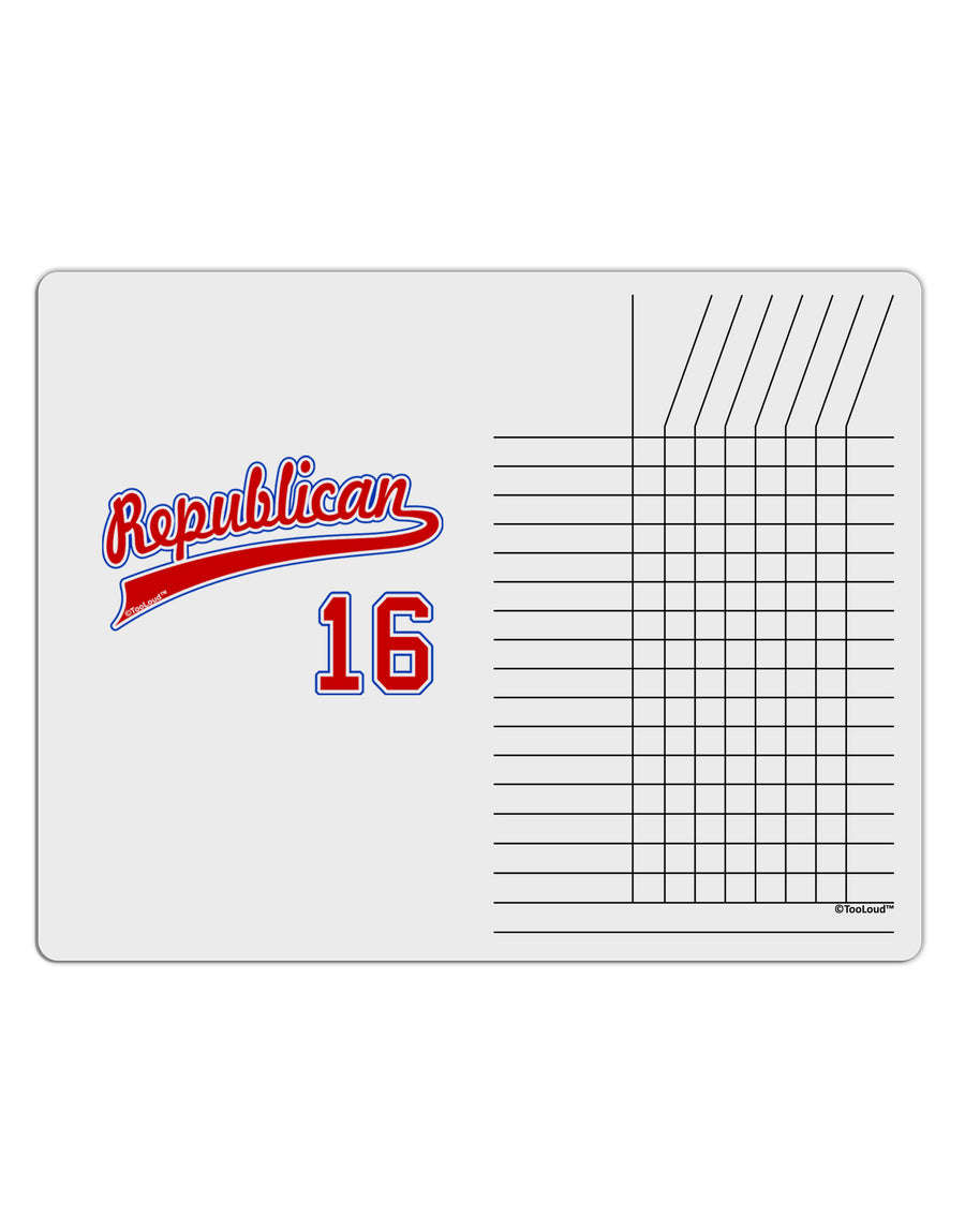 Republican Jersey 16 Chore List Grid Dry Erase Board-Dry Erase Board-TooLoud-White-Davson Sales