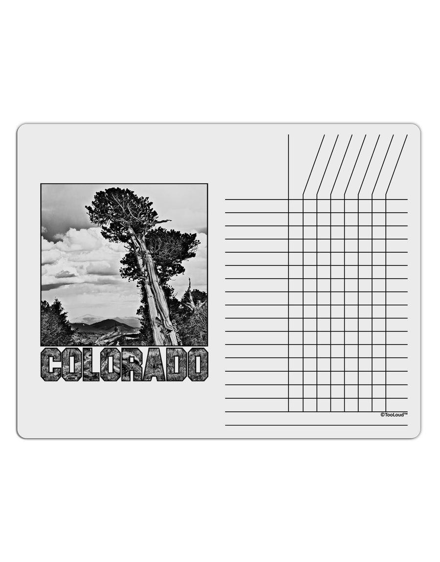 Colorado Landscape Text BW Chore List Grid Dry Erase Board-Dry Erase Board-TooLoud-White-Davson Sales