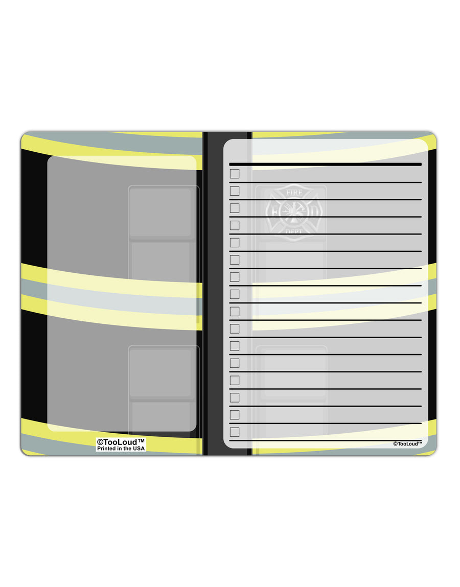 Firefighter Black AOP To Do Shopping List Dry Erase Board All Over Print-Dry Erase Board-TooLoud-White-Davson Sales