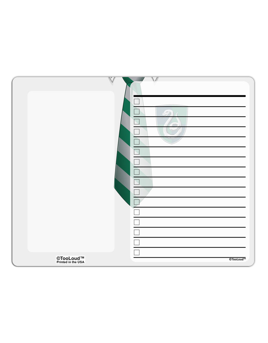 TooLoud Wizard Uniform Green and Silver To Do Shopping List Dry Erase Board All Over Print-Dry Erase Board-TooLoud-White-Davson Sales