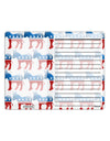 Democratic Symbol All Over To Do Shopping List Dry Erase Board All Over Print-Dry Erase Board-TooLoud-White-Davson Sales