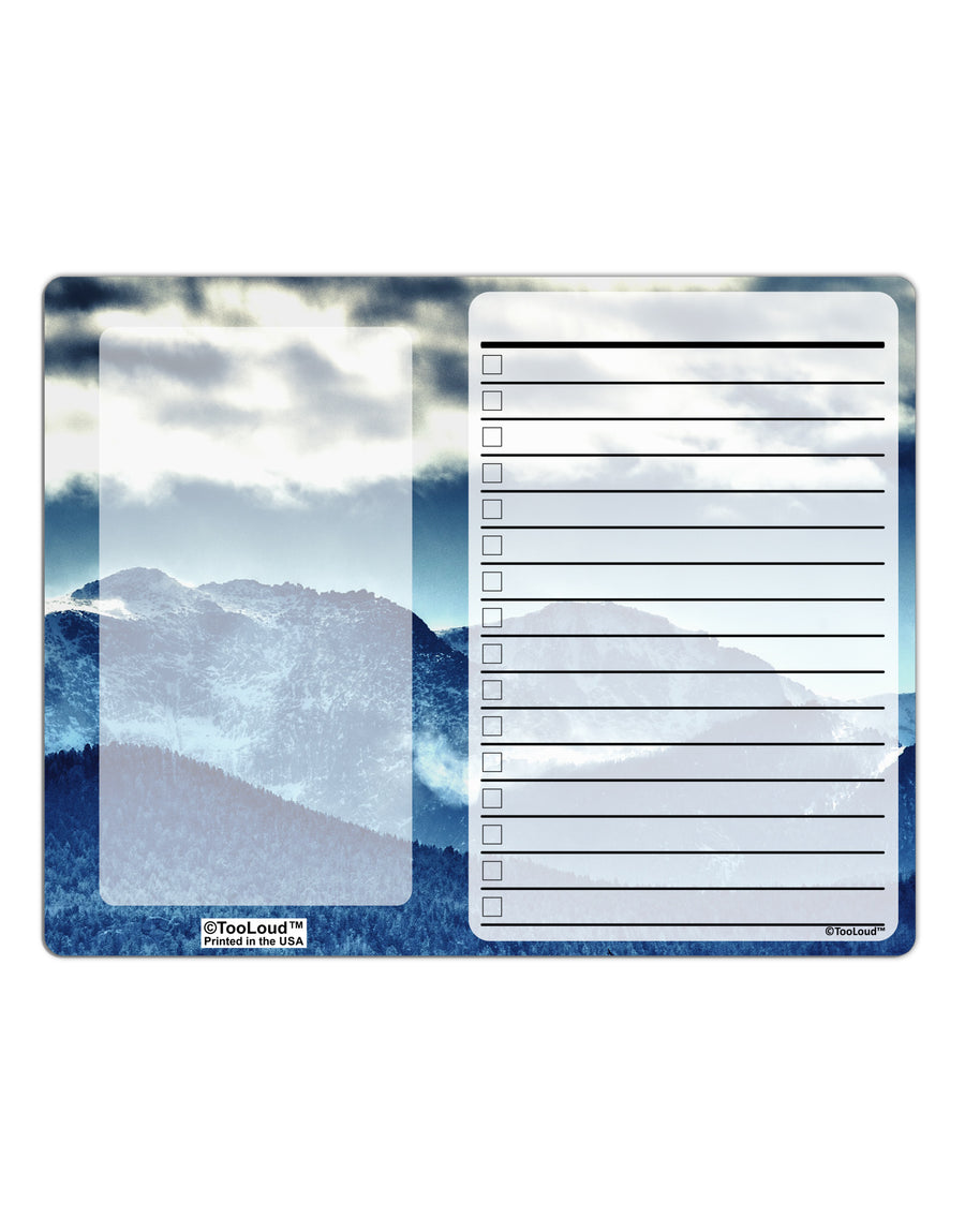 Mountain Landsscape All-Over To Do Shopping List Dry Erase Board All Over Print-Dry Erase Board-TooLoud-White-Davson Sales