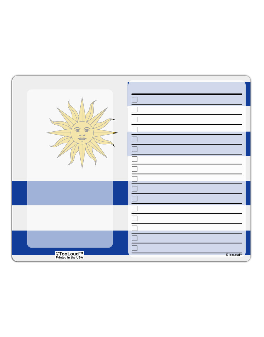 Uruguay Flag AOP To Do Shopping List Dry Erase Board All Over Print-Dry Erase Board-TooLoud-Davson Sales