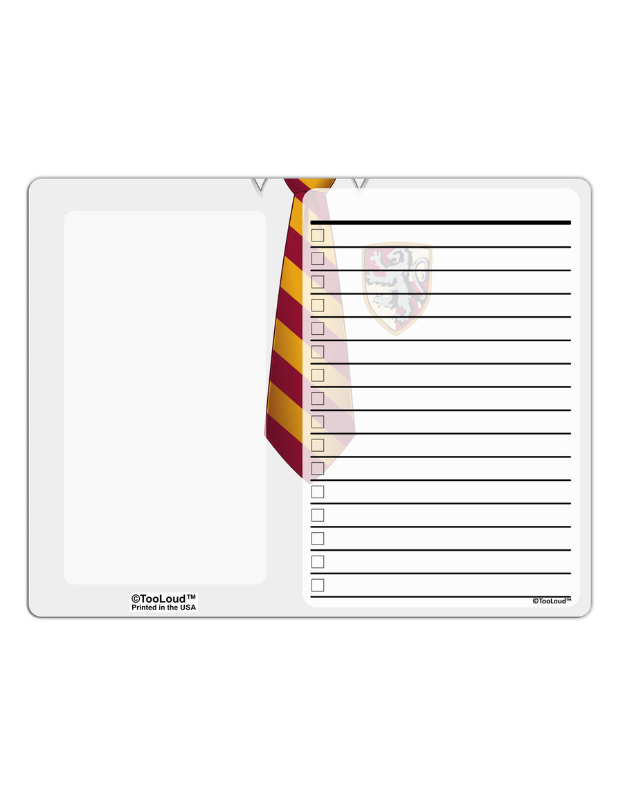 TooLoud Wizard Uniform Red and Yellow To Do Shopping List Dry Erase Board All Over Print-Dry Erase Board-TooLoud-White-Davson Sales