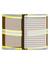 Firefighter Brown AOP To Do Shopping List Dry Erase Board All Over Print