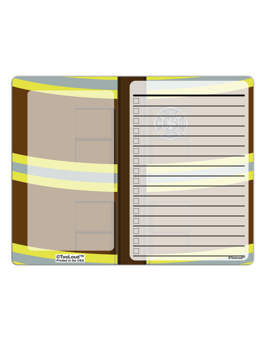 Firefighter Brown AOP To Do Shopping List Dry Erase Board All Over Print