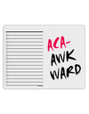 Aca-Awkward To Do Shopping List Dry Erase Board-Dry Erase Board-TooLoud-White-Davson Sales