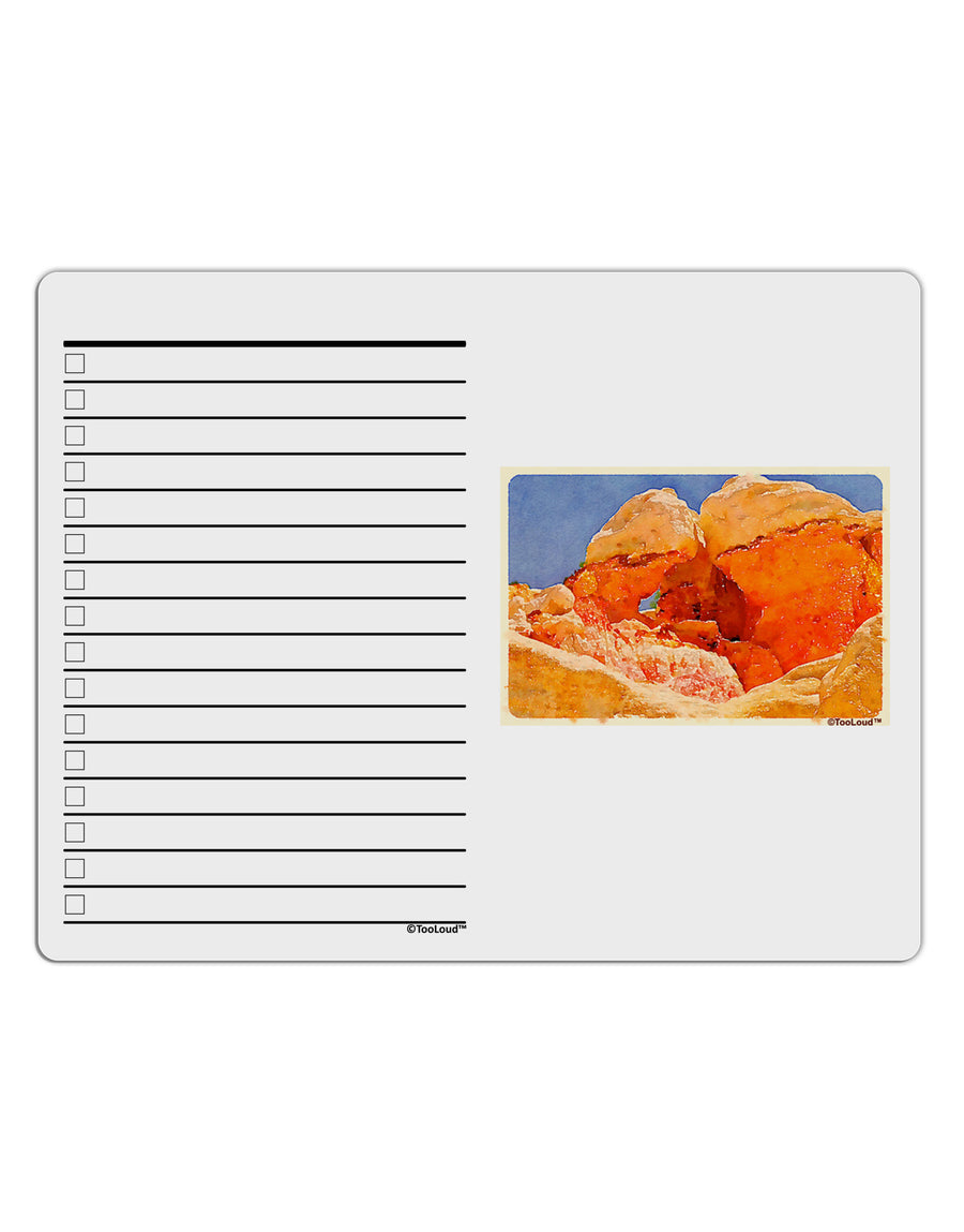 Desert Landscape Watercolor To Do Shopping List Dry Erase Board-Dry Erase Board-TooLoud-White-Davson Sales