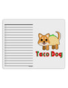 Cute Taco Dog Text To Do Shopping List Dry Erase Board-Dry Erase Board-TooLoud-White-Davson Sales