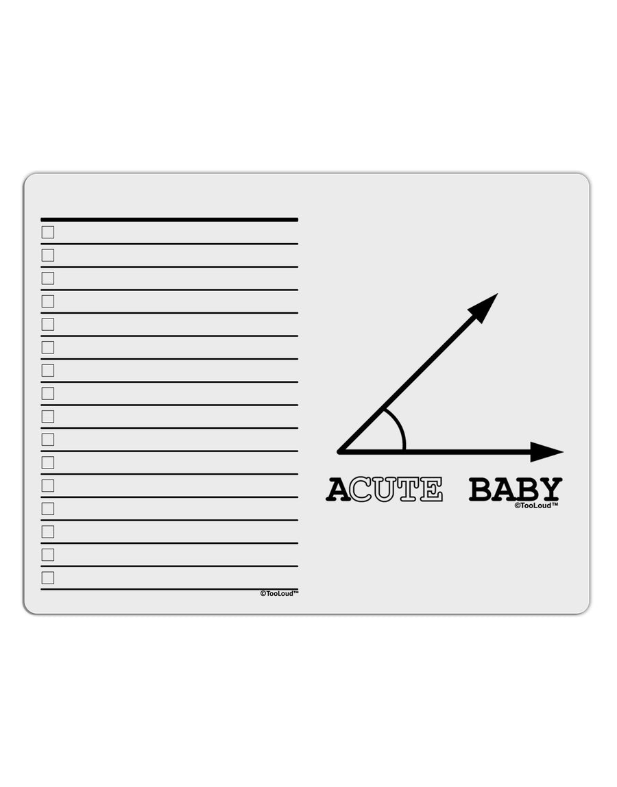 Acute Baby To Do Shopping List Dry Erase Board-Dry Erase Board-TooLoud-White-Davson Sales