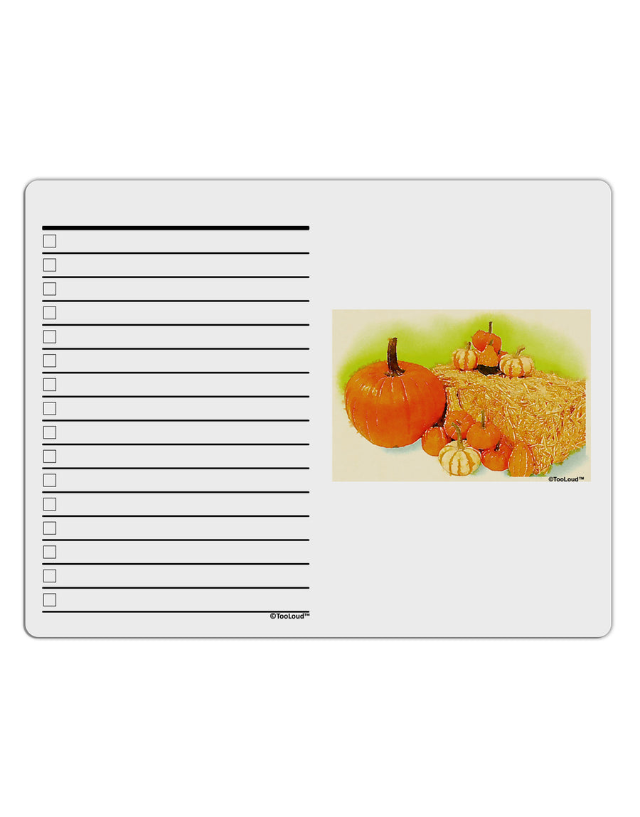 Fall Pumpkin Scene To Do Shopping List Dry Erase Board-Dry Erase Board-TooLoud-White-Davson Sales