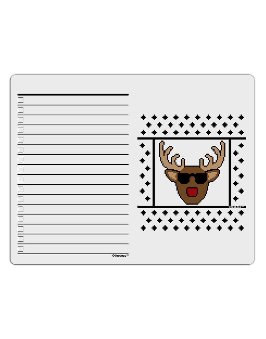 Cool Rudolph Sweater To Do Shopping List Dry Erase Board-Dry Erase Board-TooLoud-White-Davson Sales