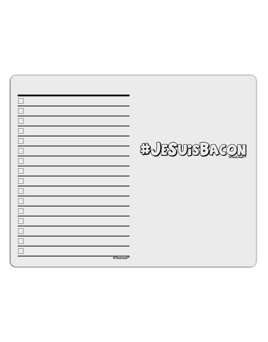 Hashtag JeSuisBacon Deco To Do Shopping List Dry Erase Board-Dry Erase Board-TooLoud-White-Davson Sales