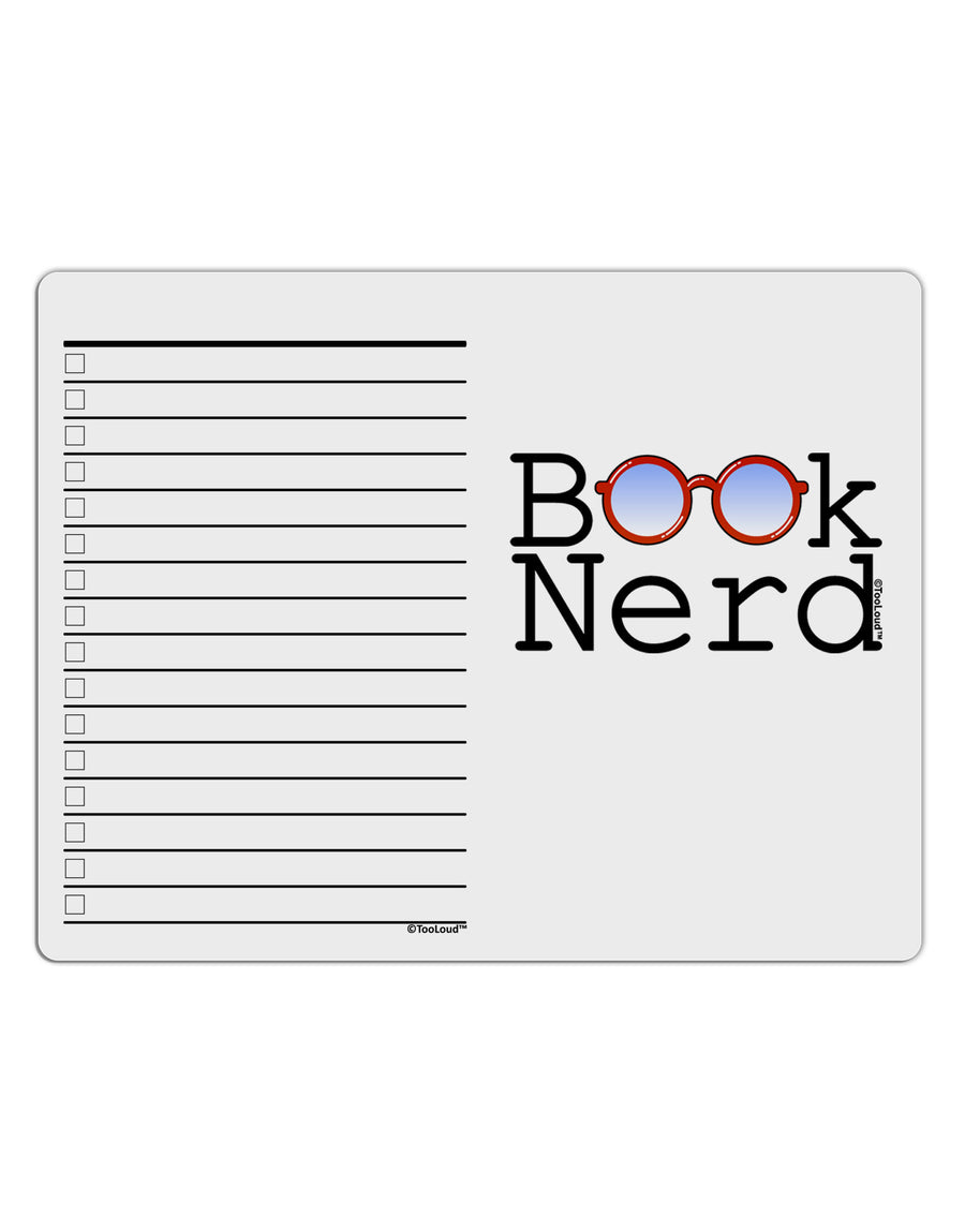 Book Nerd To Do Shopping List Dry Erase Board-Dry Erase Board-TooLoud-White-Davson Sales
