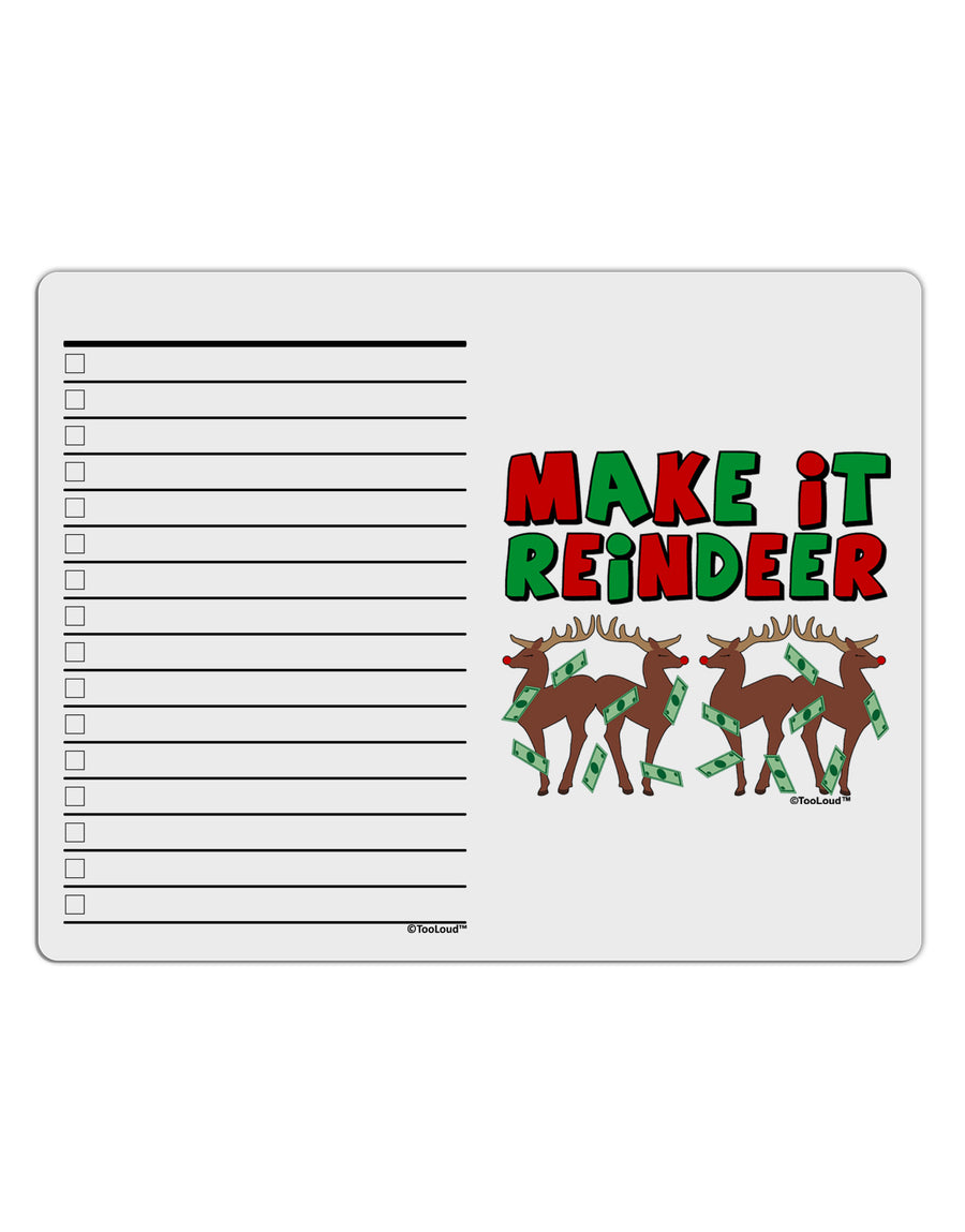 Make It Reindeer To Do Shopping List Dry Erase Board-Dry Erase Board-TooLoud-White-Davson Sales