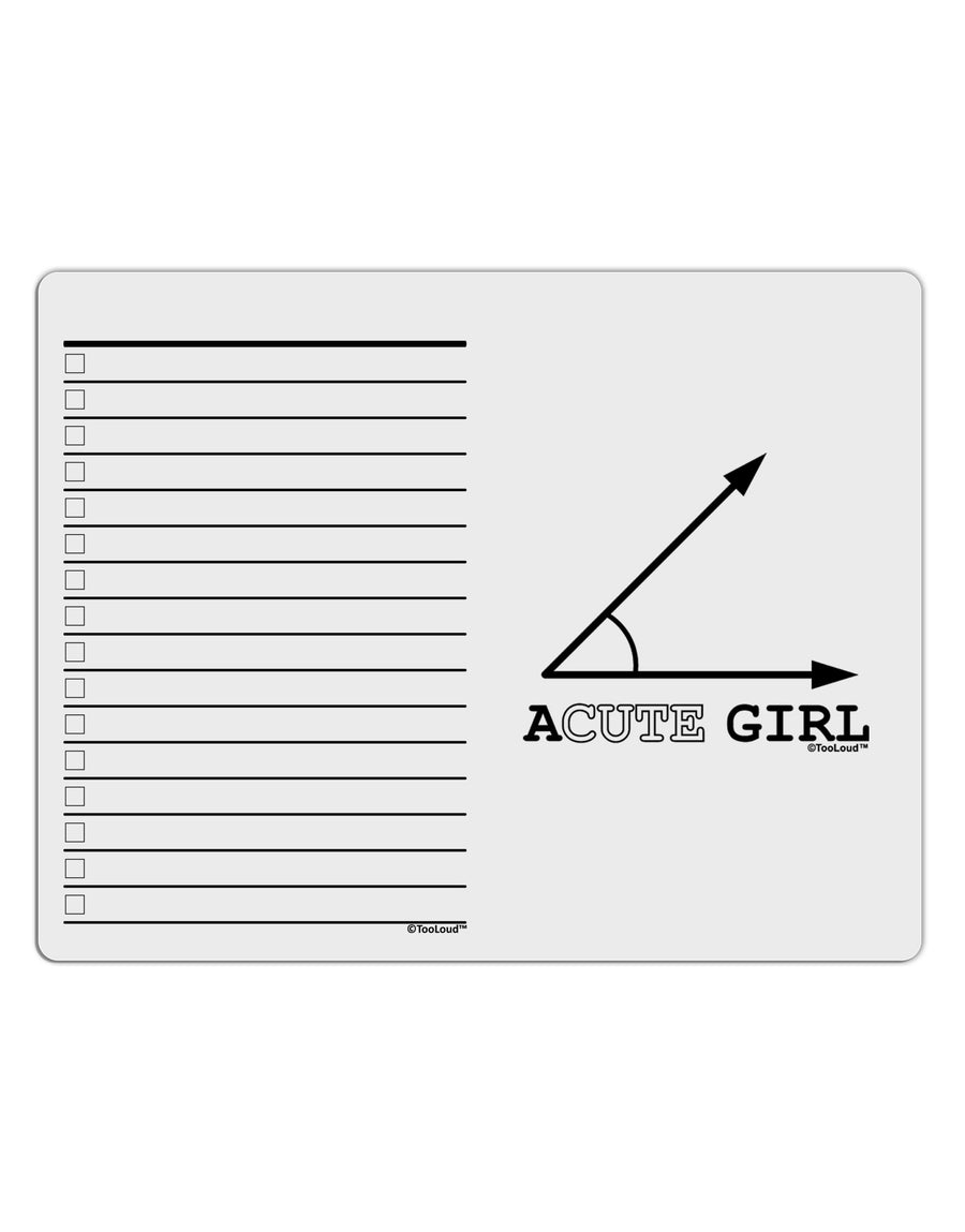 Acute Girl To Do Shopping List Dry Erase Board-Dry Erase Board-TooLoud-White-Davson Sales