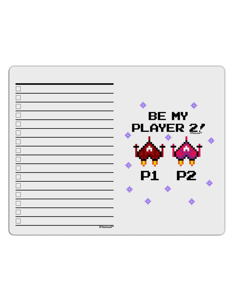 Be My Player 2 To Do Shopping List Dry Erase Board-Dry Erase Board-TooLoud-White-Davson Sales