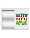 Happy Mardi Gras Text 2 To Do Shopping List Dry Erase Board-Dry Erase Board-TooLoud-White-Davson Sales