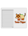 Cute Taco Tiger Text To Do Shopping List Dry Erase Board-Dry Erase Board-TooLoud-White-Davson Sales