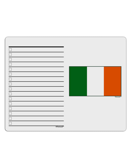 Irish Flag - Flag of Ireland To Do Shopping List Dry Erase Board-Dry Erase Board-TooLoud-White-Davson Sales